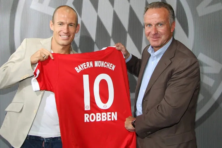 Bayern Munich 2009-10 Home Jersey Arjen Robben #10 Kit - (6.5/10) - XXL