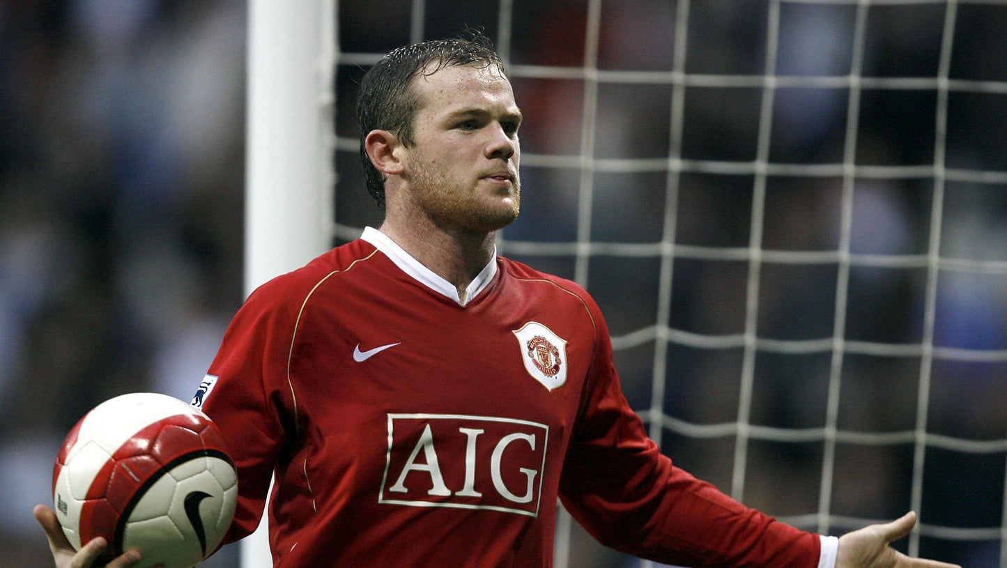 Manchester United 2006-07 Home Jersey Rooney #8 L/S Kit - (9.5/10) - L